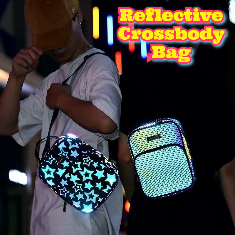 Cycling Commute Backpack - Reflecterende Crossbody Tas Multifunctioneel Sport Sling