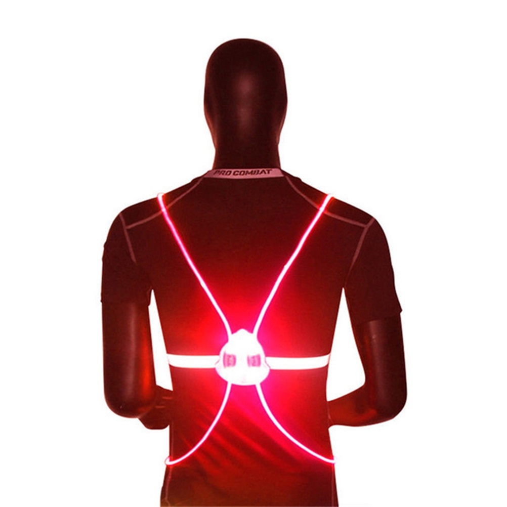 Reflective Vest Cycling - Reflecterende LED-flitsvest voor buiten, 360 graden