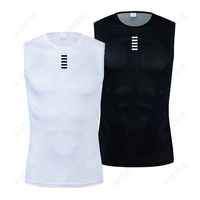 Reflective Vest Cycling - Fietsen Basislaag Reflecterend Ondergoed Wit Wielertrui