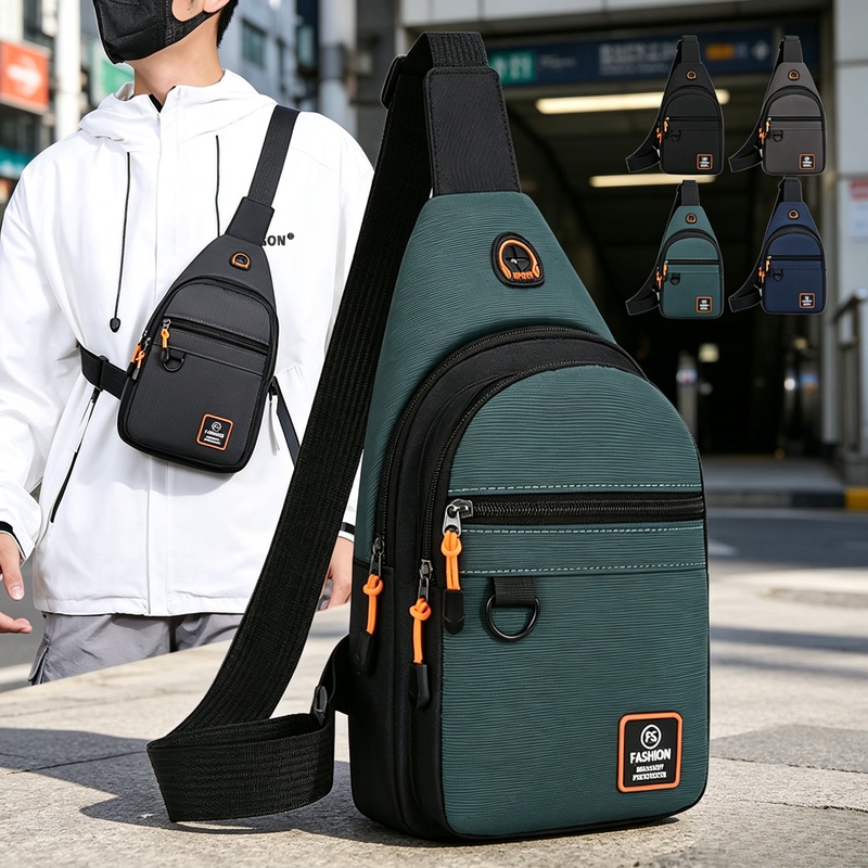 Cycling Commute Backpack - Waterdichte sport-crossbody-borsttas voor heren, vrije tijd,