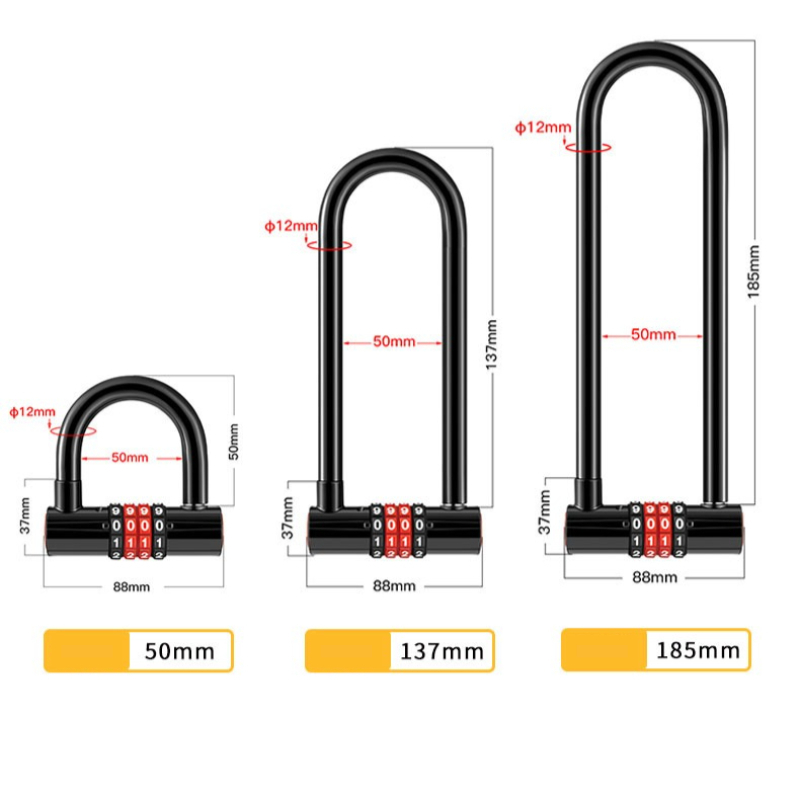 185mm/173mm/50mm Verlengd U-vo - U Lock Heavy Duty recensie en prijs