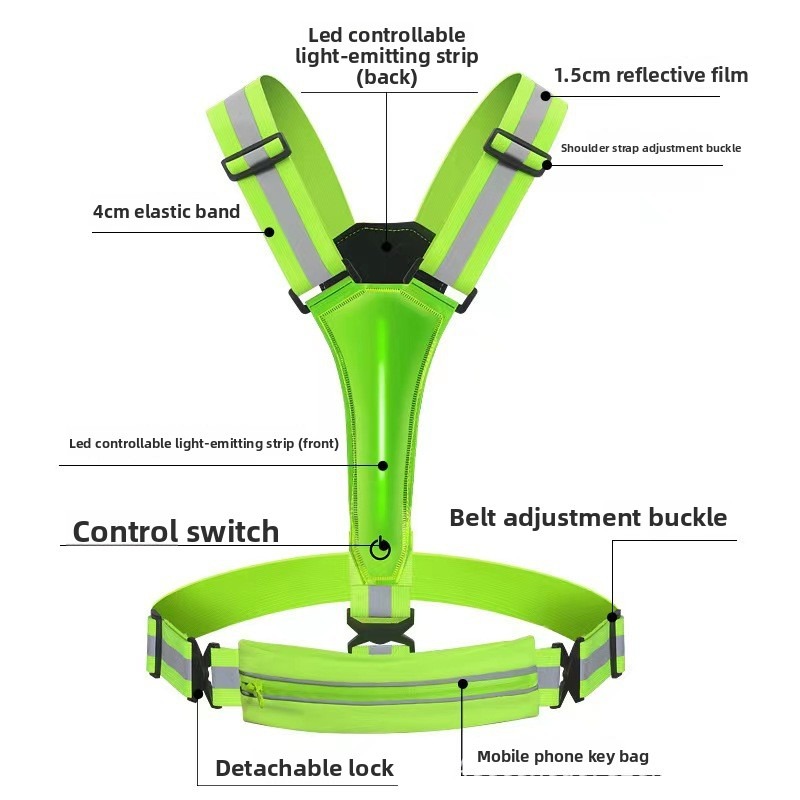 LED-gloeiend reflecterend vest - Reflective Vest Cycling recensie en prijs