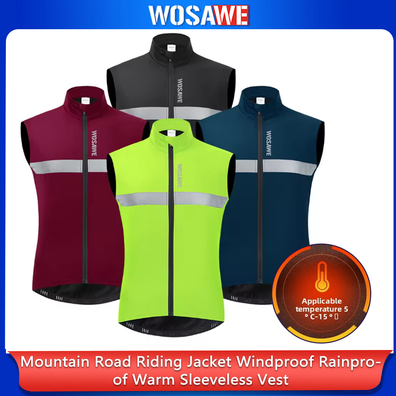 WOSAWE Heren Fietsvest Winter  - Reflective Vest Cycling recensie en prijs